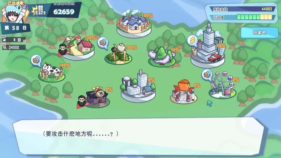 怠惰的怪兽公主不想工作 玩法展示 画面